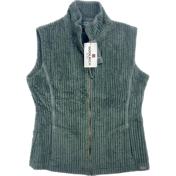 Woolrich Corduroy Vest and Matching Shirt 2 Piece Green Spruce NWT Womens Sz XS - Picture 16 of 16